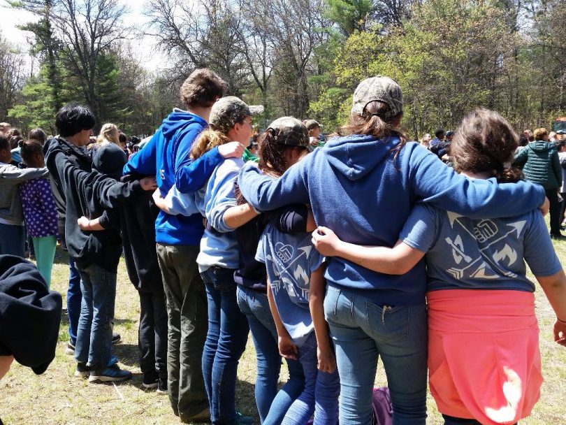 Rustic weekend camping at Camp AuSable 2019.